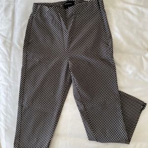 Who What Wear Skinny Ankle Polka Dot Pants